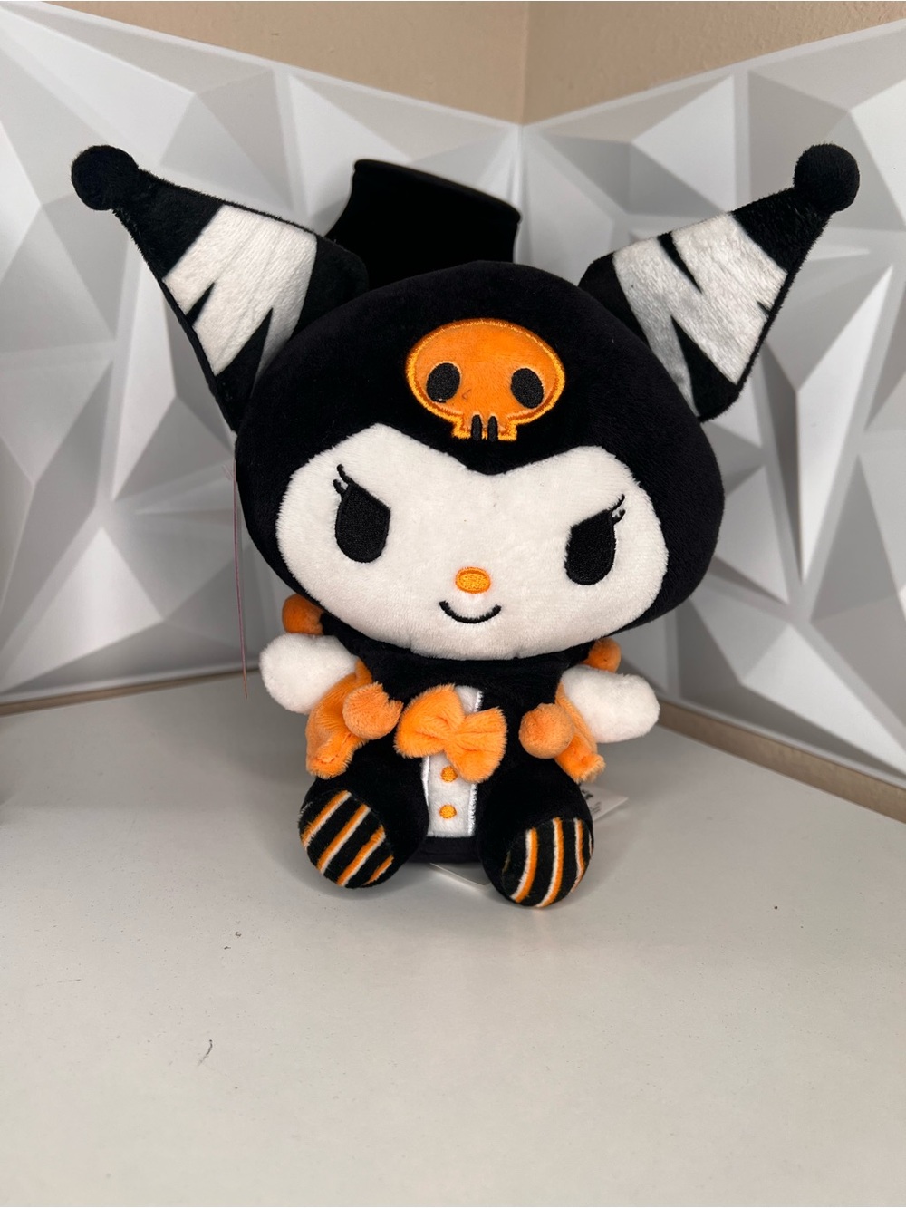 Hello Kitty Kuromi Plush — Halloween Black & Orange